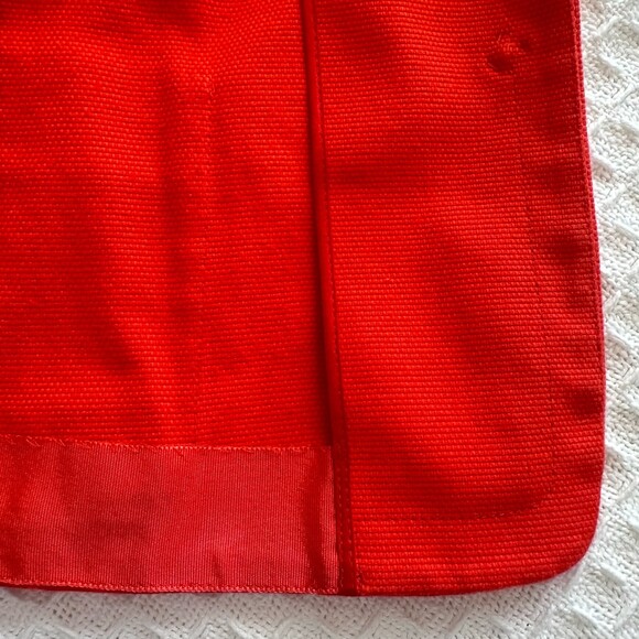 Lafayette 148 New York Collared Button Up Blazer Jacket Size 6 Red - Picture 6 of 8